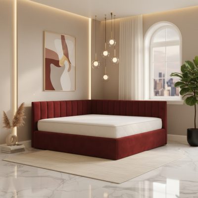 Pat Tapitat De Colt Daria Visiniu Catifea Premium