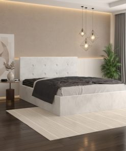 Pat Tapitat Elys Alb Catifea Premium