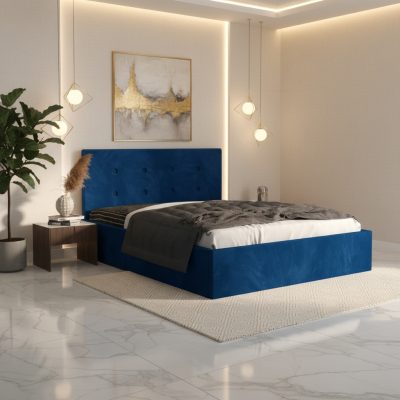 Pat Tapitat Elys Albastru Catifea Premium