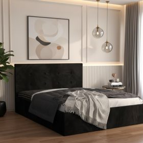 Pat Tapitat Elys Negru Catifea Premium