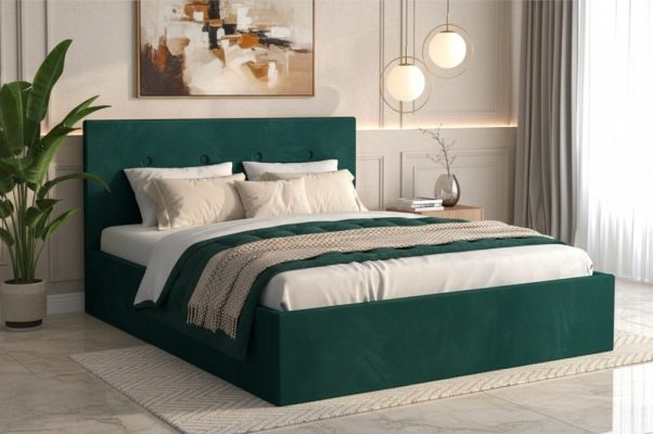 Pat Tapitat Elys Verde Catifea Premium