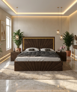 Pat Tapitat Enzo Maro Premium Cu 2 Noptiere Tapitate