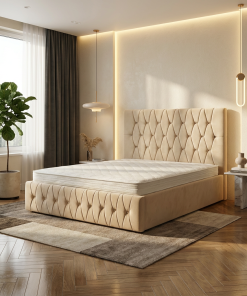 Pat Tapitat Iris Crem Catifea Premium