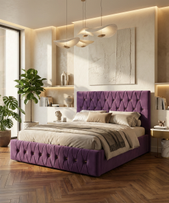 Pat Tapitat Iris Mov Catifea Premium