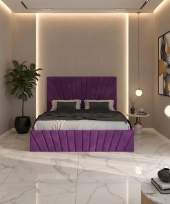 Pat Tapitat Leon Mov Catifea Premium