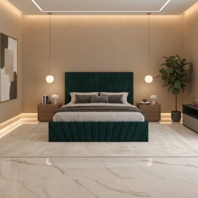 Pat Tapitat Leon Verde Catifea Premium