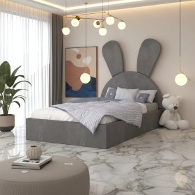 Pat Tapitat Naya Gri Catifea Premium