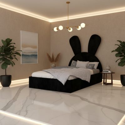 Pat Tapitat Naya Negru Catifea Premium