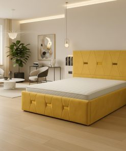 Pat Tapitat Rhea Galben Catifea Premium