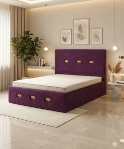 Pat Tapitat Rhea Mov Catifea Premium