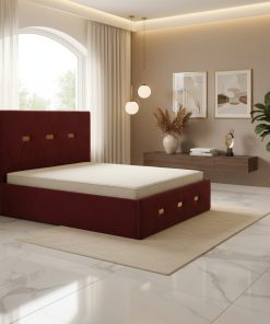 Pat Tapitat Rhea Visiniu Catifea Premium