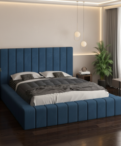 Pat Tapitat Rubin Albastru Catifea Premium