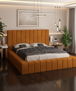 Pat Tapitat Rubin Caramiziu Catifea Premium