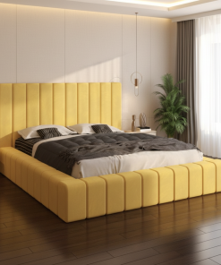 Pat Tapitat Rubin Galben Catifea Premium