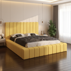 Pat Tapitat Rubin Galben Catifea Premium