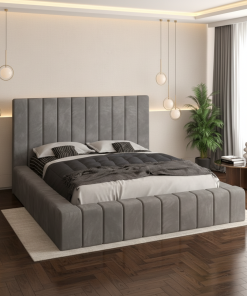 Pat Tapitat Rubin Gri Catifea Premium