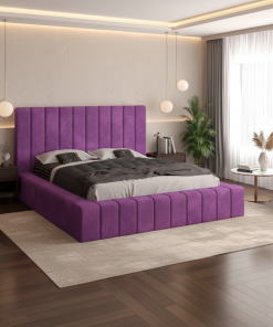 Pat Tapitat Rubin Mov Catifea Premium