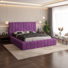 Pat Tapitat Rubin Mov Catifea Premium