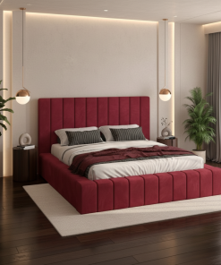 Pat Tapitat Rubin Visiniu Catifea Premium