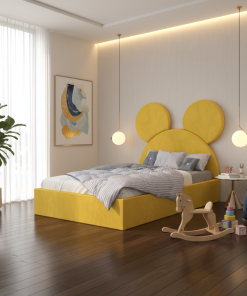 Pat Tapitat Serena cu Catifea Premium Galben