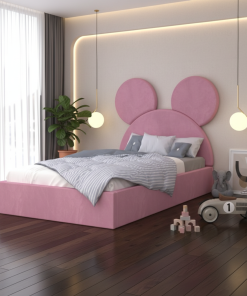 Pat Tapitat Serena cu Catifea Premium Roz