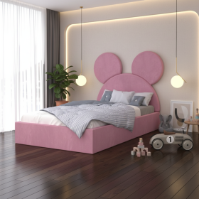 Pat Tapitat Serena cu Catifea Premium Roz