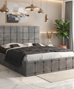 Pat Tapitat Titan Gri Catifea Premium