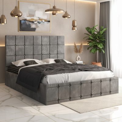 Pat Tapitat Titan Gri Catifea Premium