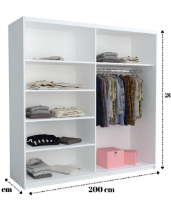 Alternative view of Dresing Delia 200 Alb cu Oglinda