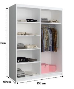 Alternative view of Dressing Tapitat ADELA Alb Cu Oglinda