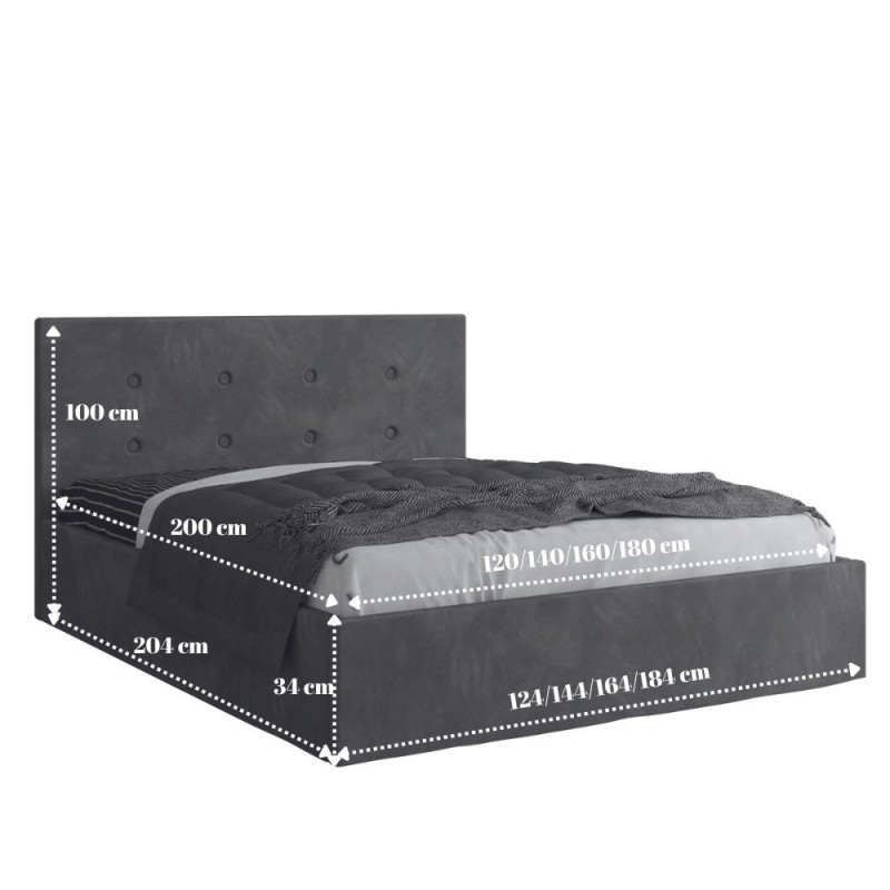 Pat Tapitat Elys Albastru Catifea Premium - imagine 2